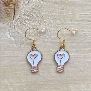 Gold Plated Edison Lightbulb Earrings